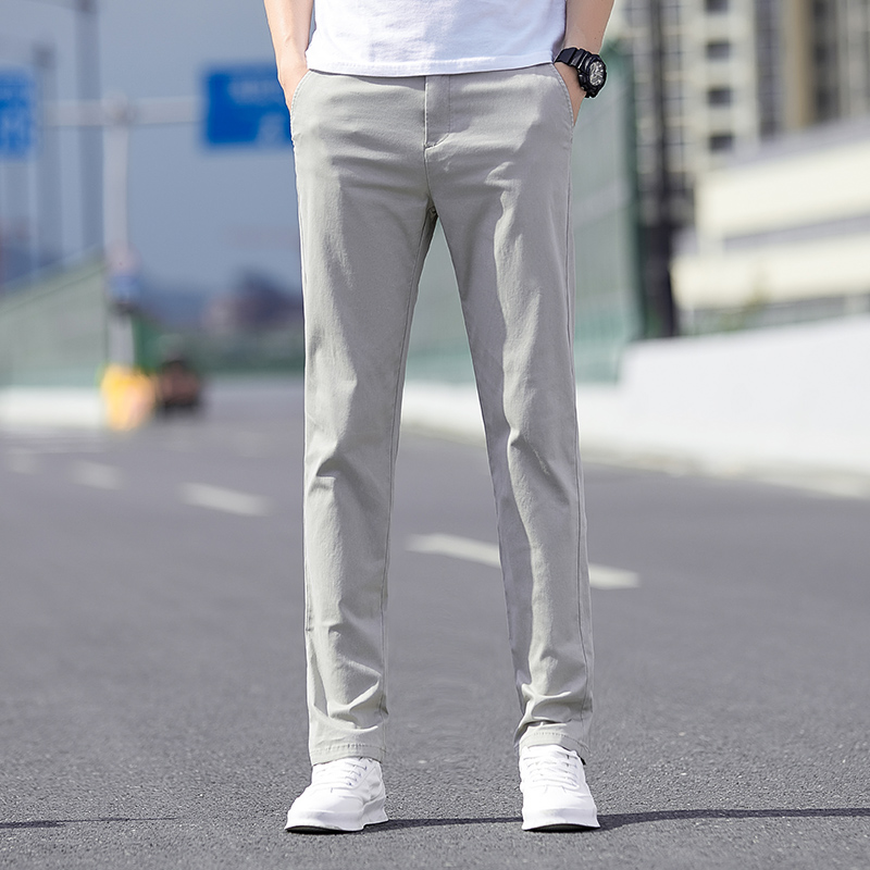 OE773: Quần dài nam mùa hè vải cotton kiểu dáng Hàn Quốc quần dài nam thời trang quần dài thoáng khí