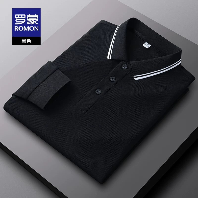 OH145: Áo Polo dài tay nam Romon kiểu dáng công sở
