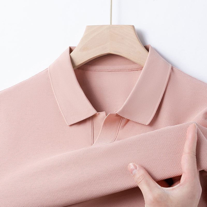 OE277: Áo thun polo cổ bẻ tay ngắn cotton dành cho nam cao cấp Áo thun doanh nhân cao cấp giản dị màu trơn phong cách Mỹ