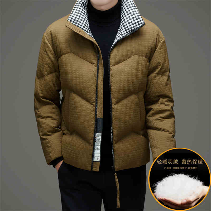 C310: Áo Khoác Nam Cổ Đứnglông vũ Dày Ấm Hợp Thời Trang Nam chống Lạnh