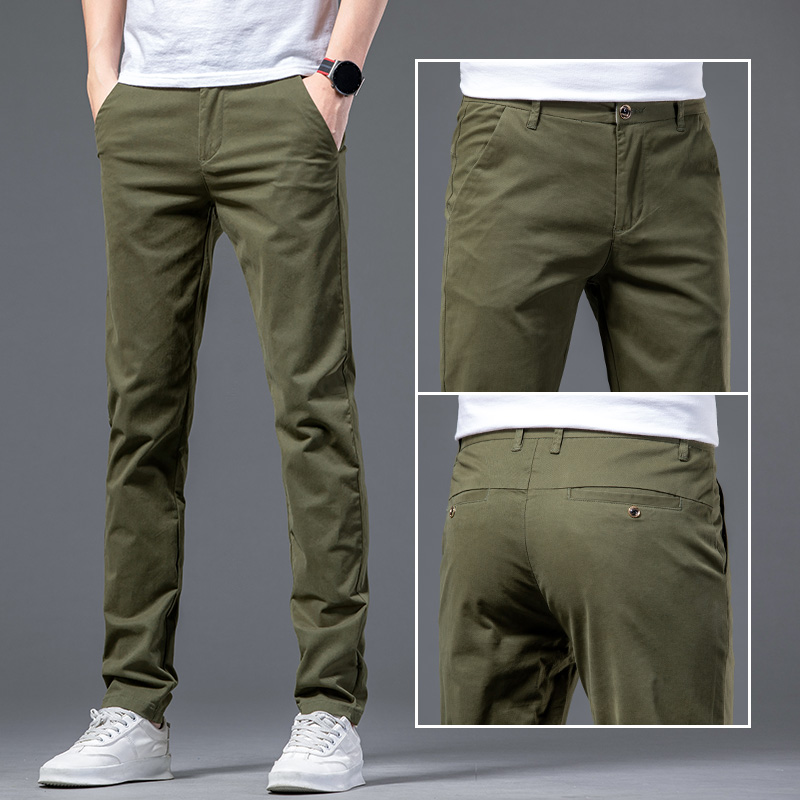 OE792: Quần dài cho nam Quần dài thẳng ôm dáng bằng cotton