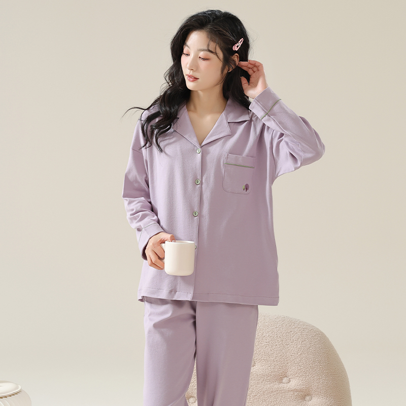 OE519: Bộ đồ ngủ nữ SPNN cotton màu trơn mùa hè cao cấp mặc ở nhà