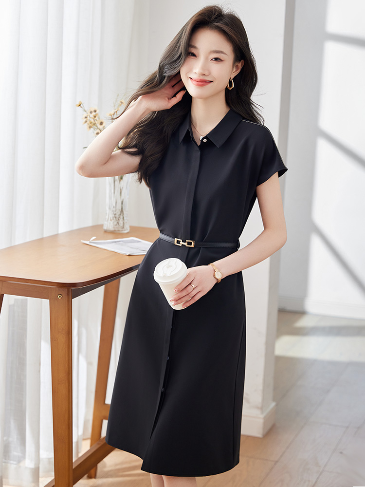 OD080: đầm dáng dài kèm đai quá gối cao cấp