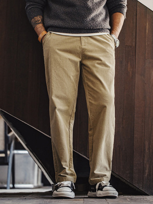 Mã A877: quần nam kaki vải nhung kẻ sọc co giãn