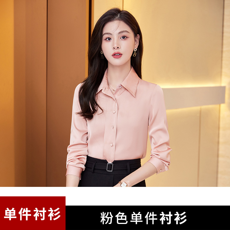 OD075: áo sơ mi nữ lụa dài tay