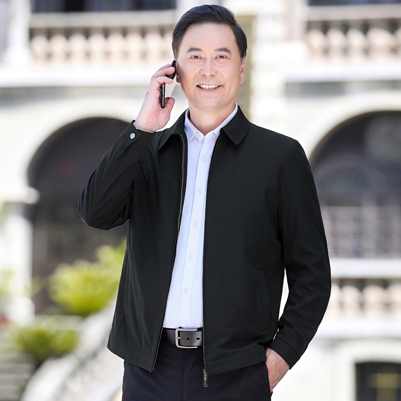 OD904: Áo khoác nam trung niên có ve áo áo khoác nam