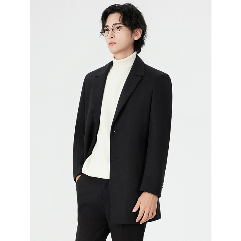 OC358: áo khoác dạ nam cao cấp cổ vest GaHoz Pc lịch lãm