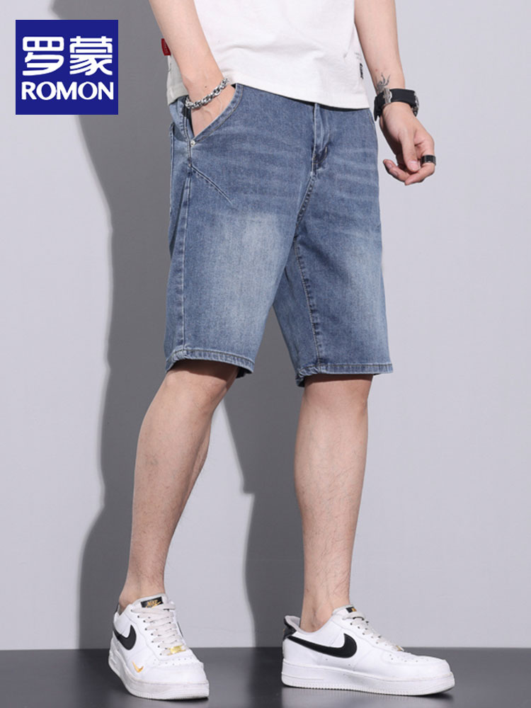 OE694: Quần short jeans nam cao cấp mùa hè quần ống đứng
