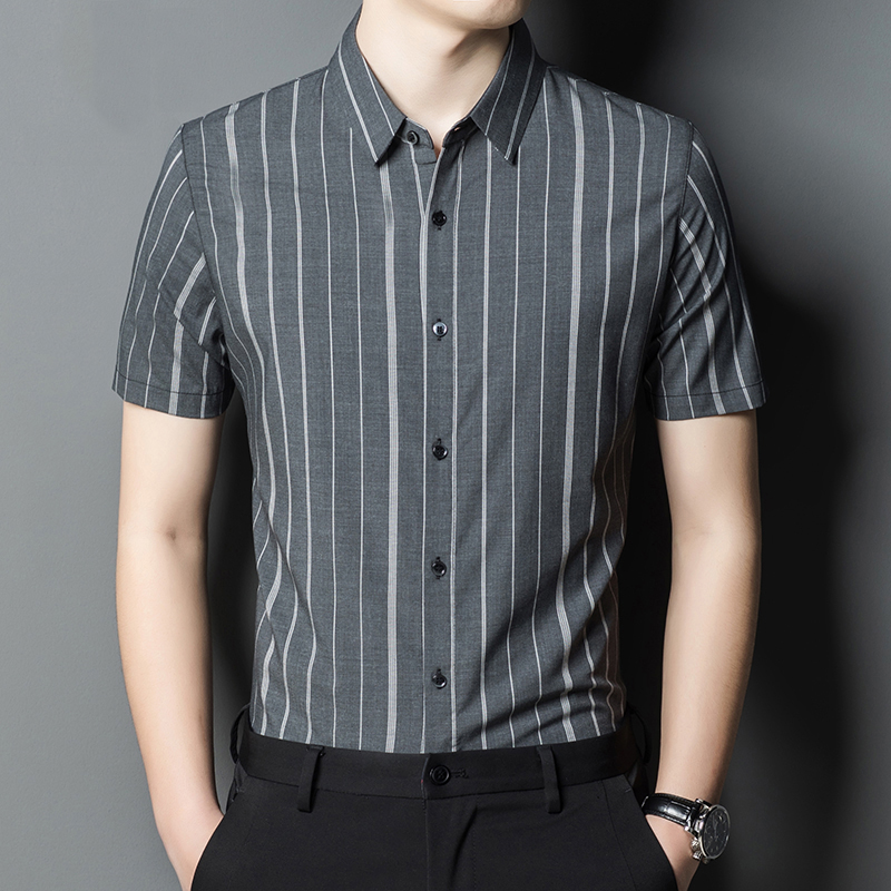 OD244: Áo Sơ Mi nam ATN Tay Ngắn Cotton sọc