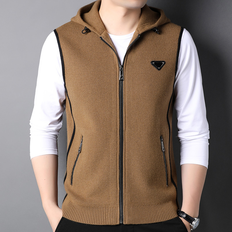 Mã A990: Áo Khoác nam cao cấp kiểu Cardigan Có Mũ