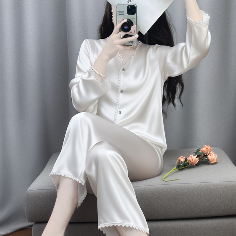 OE532: Bộ đồ ngủ kiểu Pháp đơn giản ngọt ngào dành cho nữ SPNN