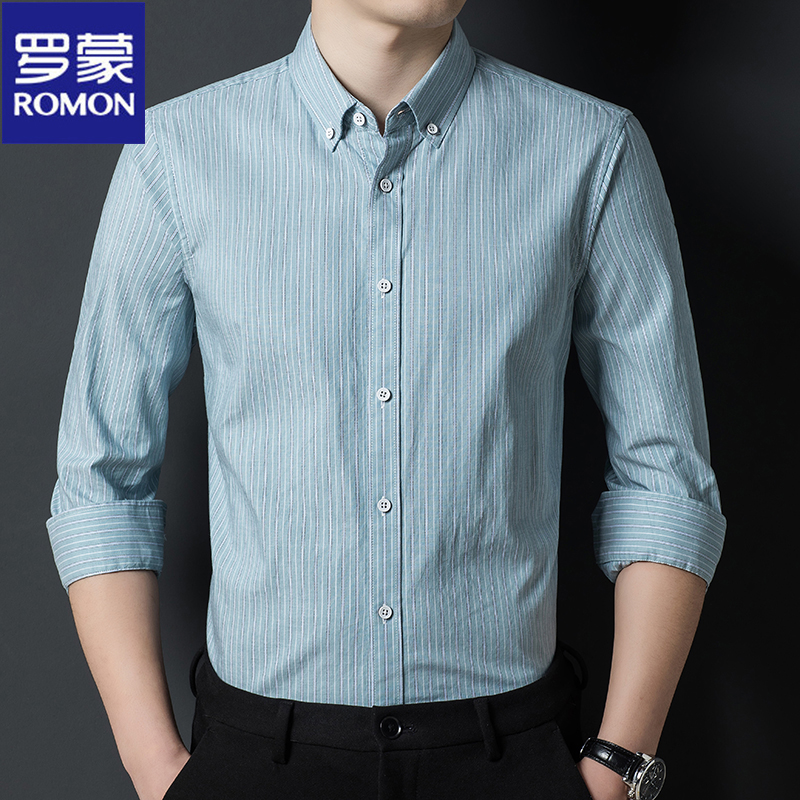 OD235: Áo sơ mi dài tay cotton Luo Meng nam ATN trung niên