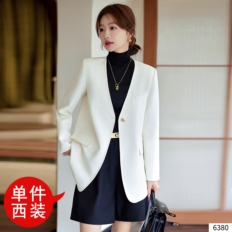 OE420: Áo khoác vest trắng cho nữ Pc hàn quốc