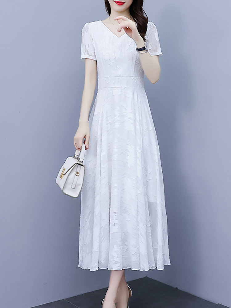 Mã B943: đầm váy voan trung niên big size cỡ lớn 5XL