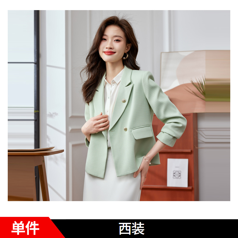 OD068: áo khoác cổ vest nữ cao cấp