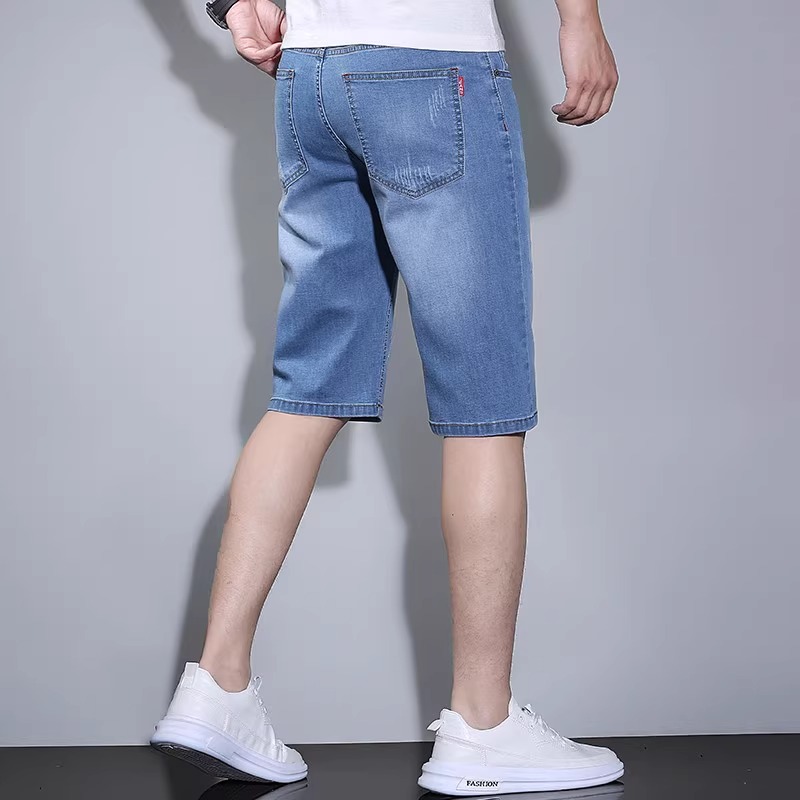 OE781: Quần short lửng denim Jeanswest cho nam quần short ống đứng