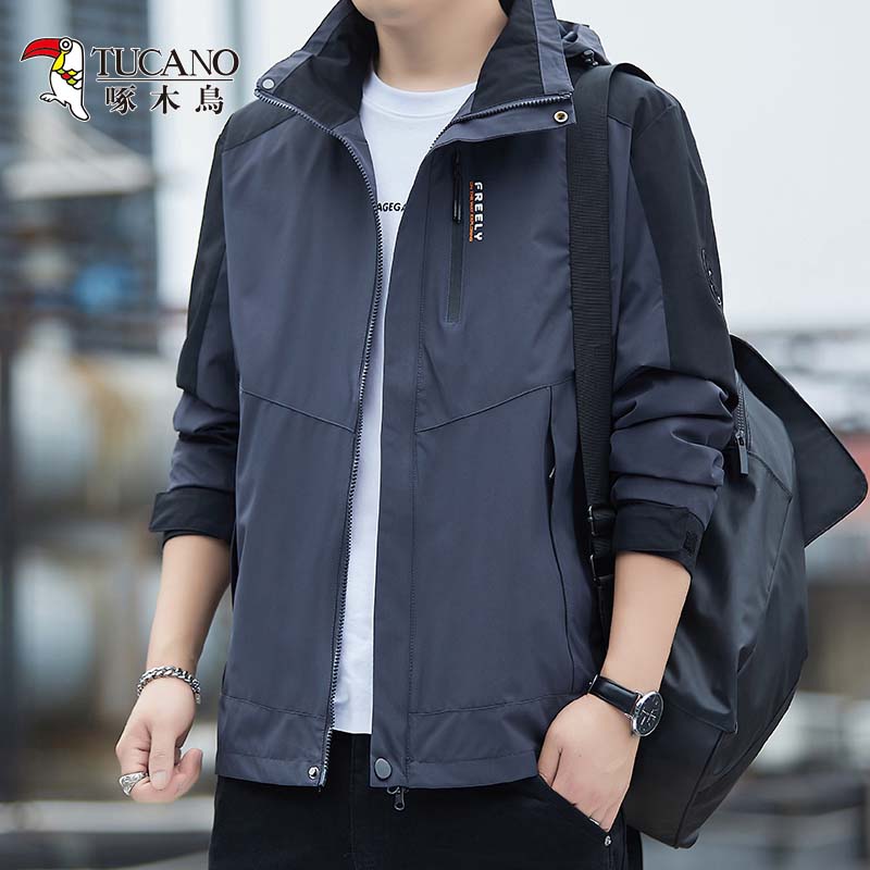 OH090: Áo khoác nam cao cấp Woodpecker áo khoác ngoài đa năng chống gió