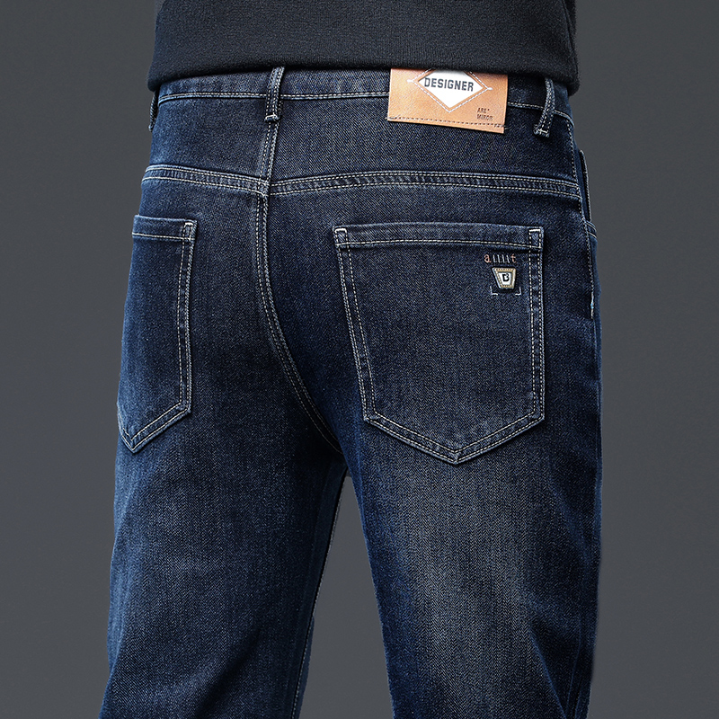 OE770: Quần jeans nam mùa hè mỏng rộng rãi thẳng co giãn ôm vừa vặn