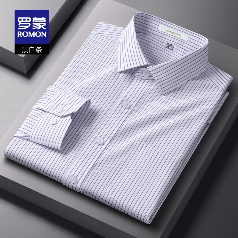OE999: Áo sơ mi nam Romon kẻ sọc phong cách công sở