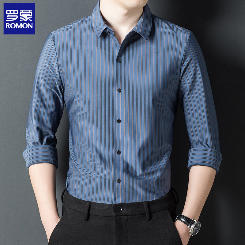 OE146: Áo sơ mi nam cao cấp dài tay cao cấp kẻ sọc