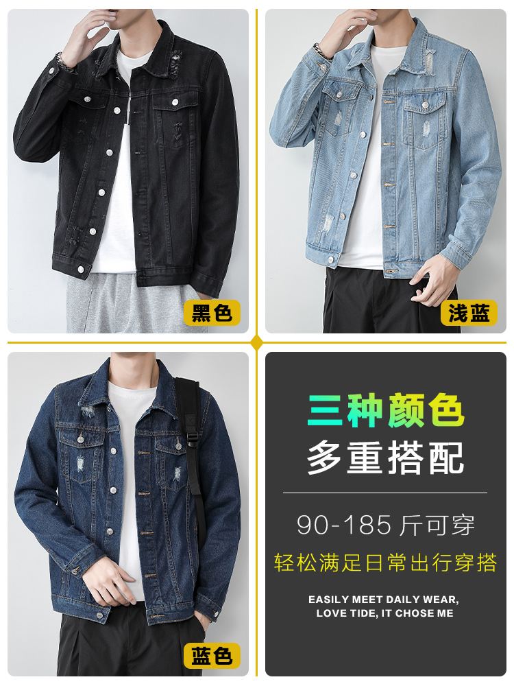 Mã B125: Áo khoác denim cho nam thời trang nam