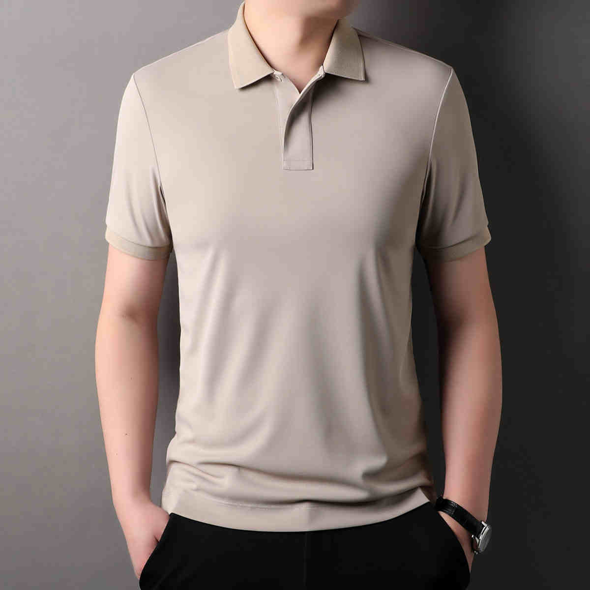OC800: áo Polo nam ngắn tay áo thun nam mùa hè ve áo golf