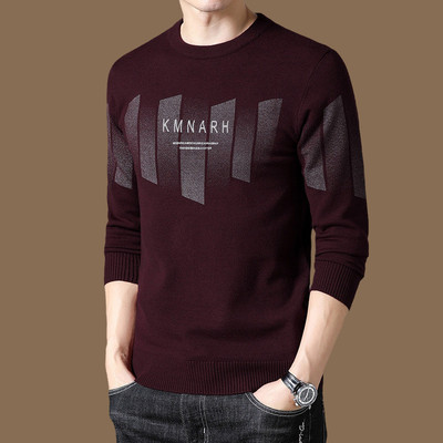 Mã B072: Áo Len Nam Cổ Tròn Áo Chui Đầu Jacquard cao cấp