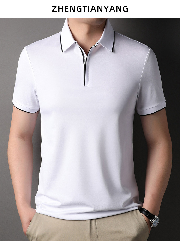 OD305: Áo thun nam cao cấp sợi tơ tằm kháng khuẩn nam có cổ atn