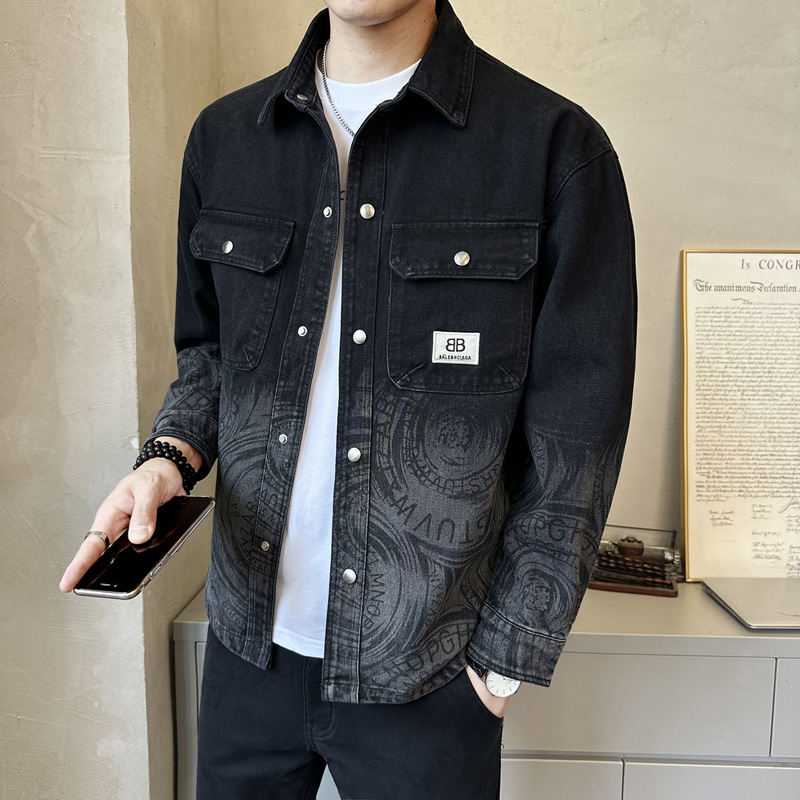 OE081: Áo Khoác Nam Xuân Thu Áo Khoác Denim Dành Cho Nam