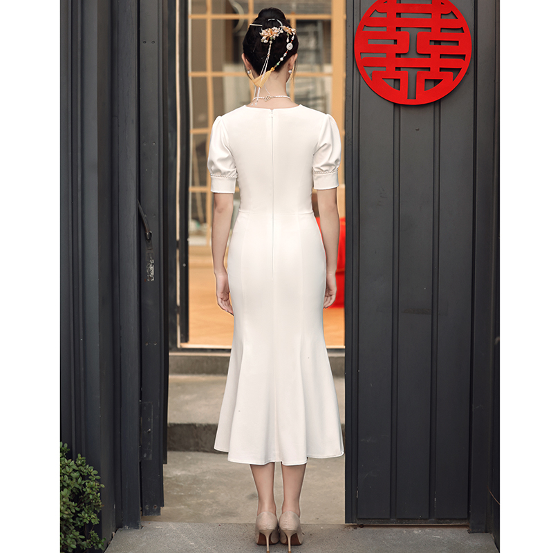Mã C035: Váy tiệc kiểu Pháp cao cấp nhẹ nhàng sang trọng