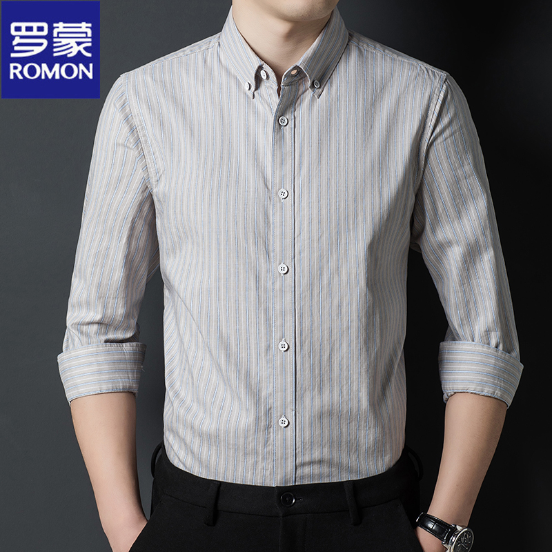 OD235: Áo sơ mi dài tay cotton Luo Meng nam ATN trung niên