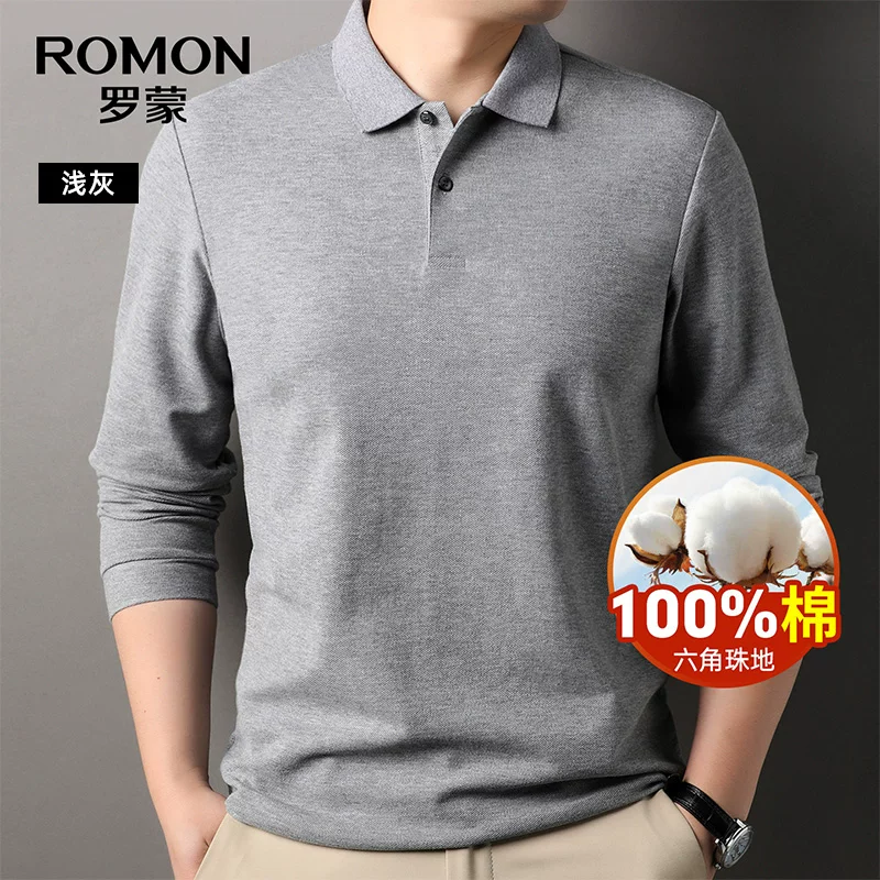 OH144: Áo polo dài tay nam Romon