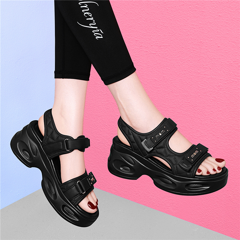 OE442: Dép sandal nữ đế dày Velcro all-match dành cho nữ giày nữ