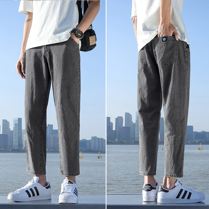 OE377: Quần jeans nam quần dài ống đứng dáng ôm đơn giản