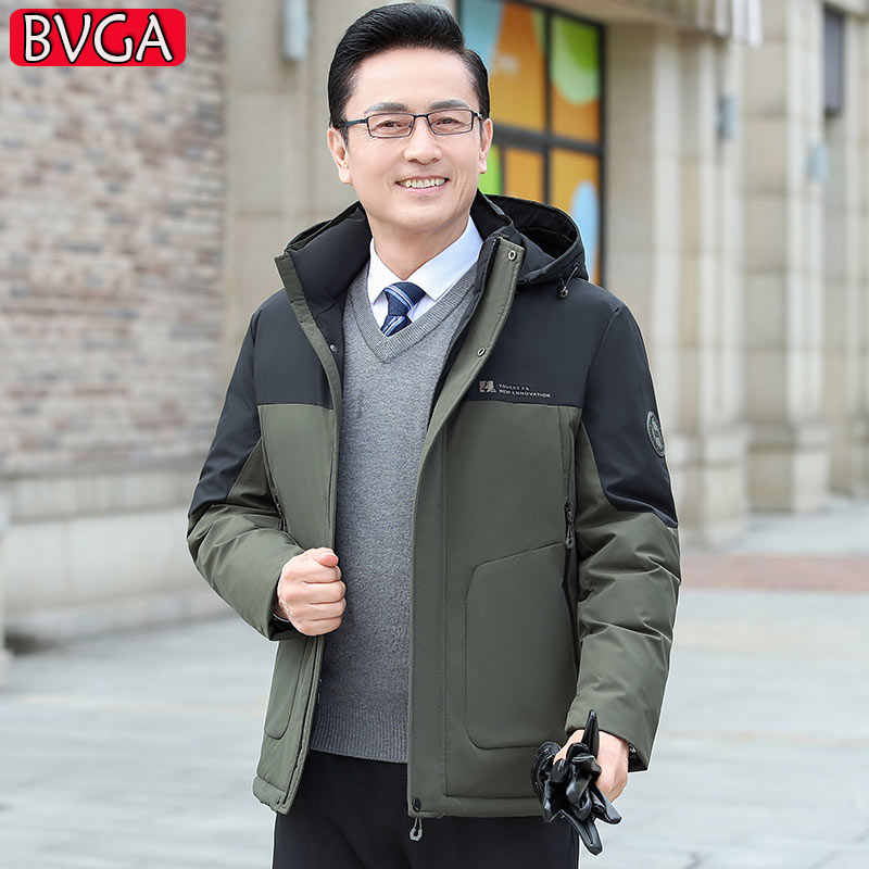 OC616: áo khoác cotton nam mùa đông dày ấm có mũ trùm đầu có thể tháo rời chống lạnh