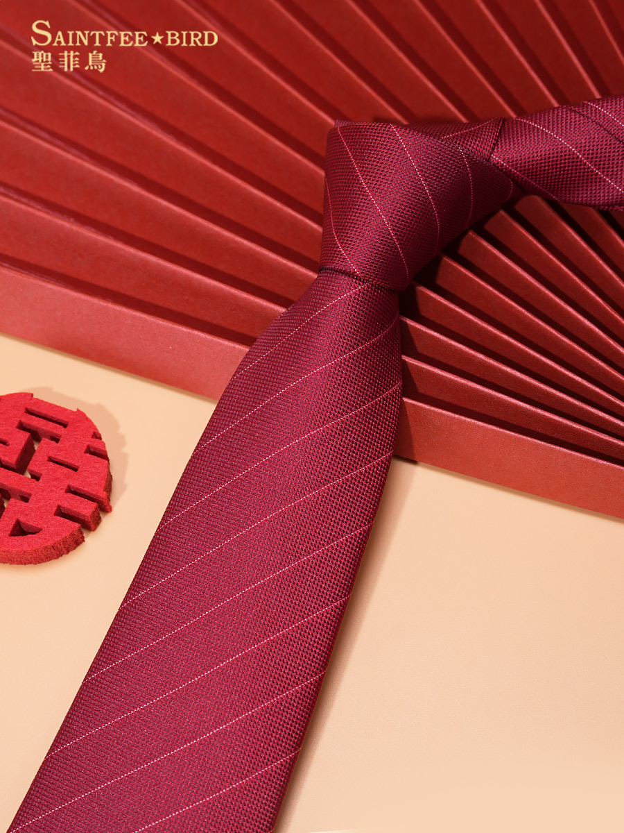 OD401: Cà vạt nam màu đỏ twill cao cấp