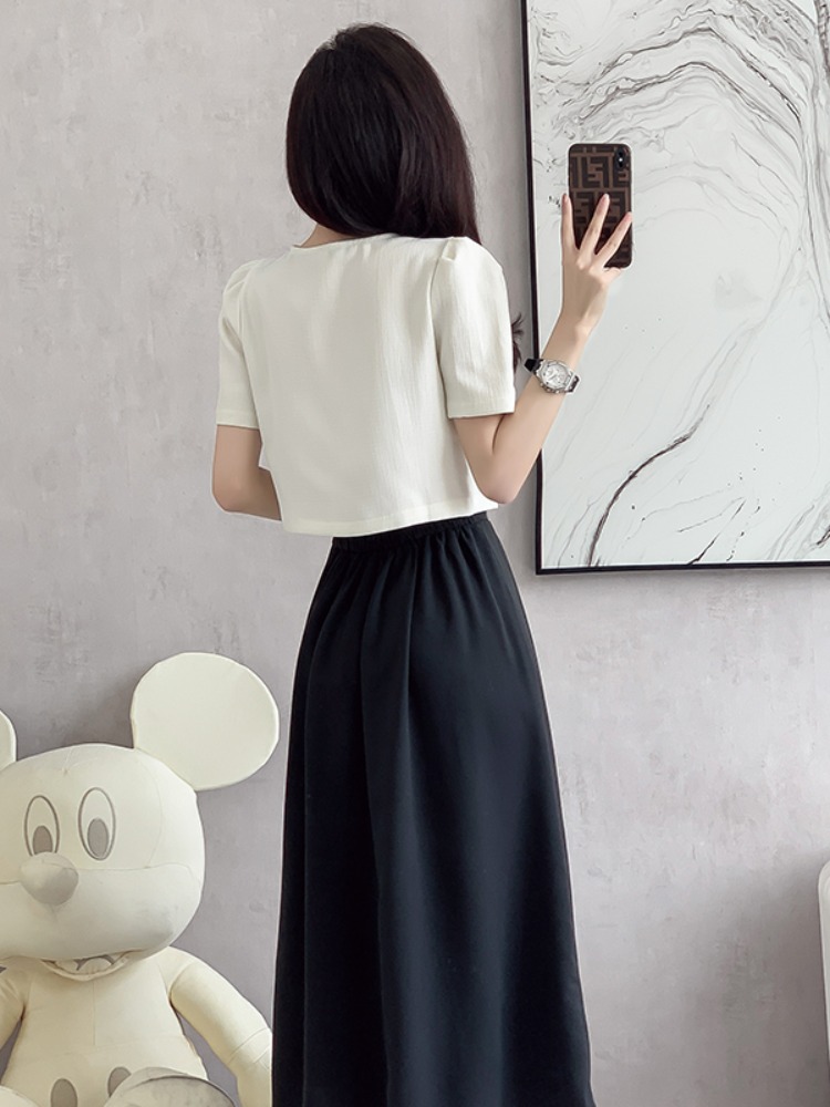 OD647: set áo váy cao cấp phong cách Pháp
