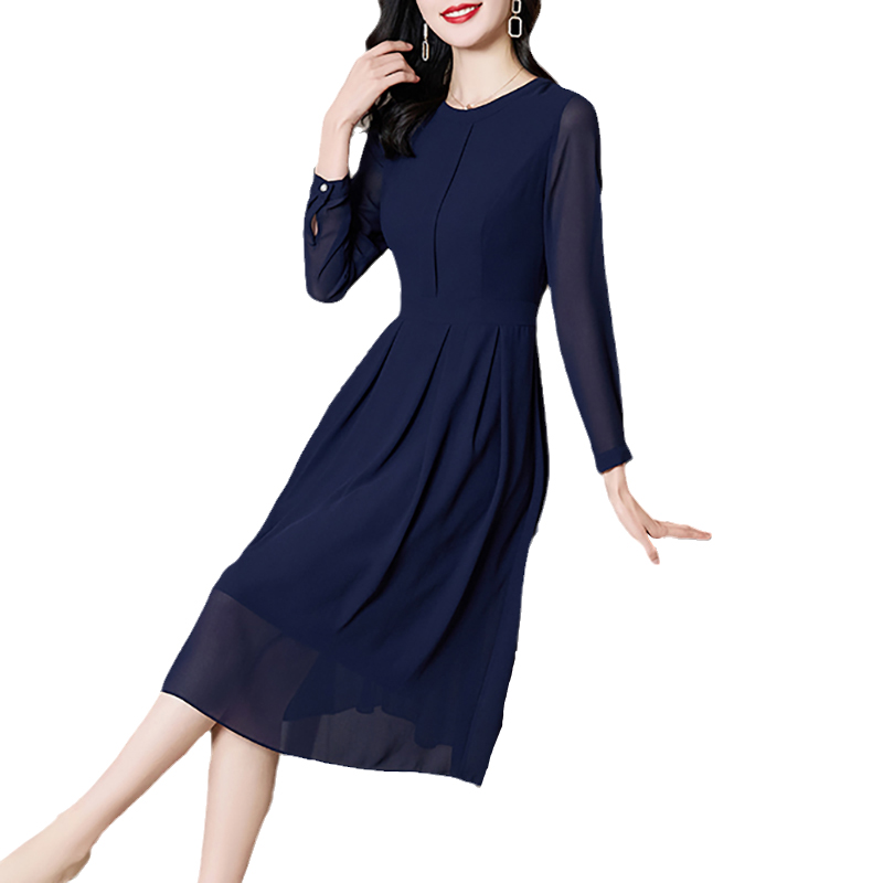 Mã B930: Đầm voan nữ mới chữ A sang trọng cao cấp