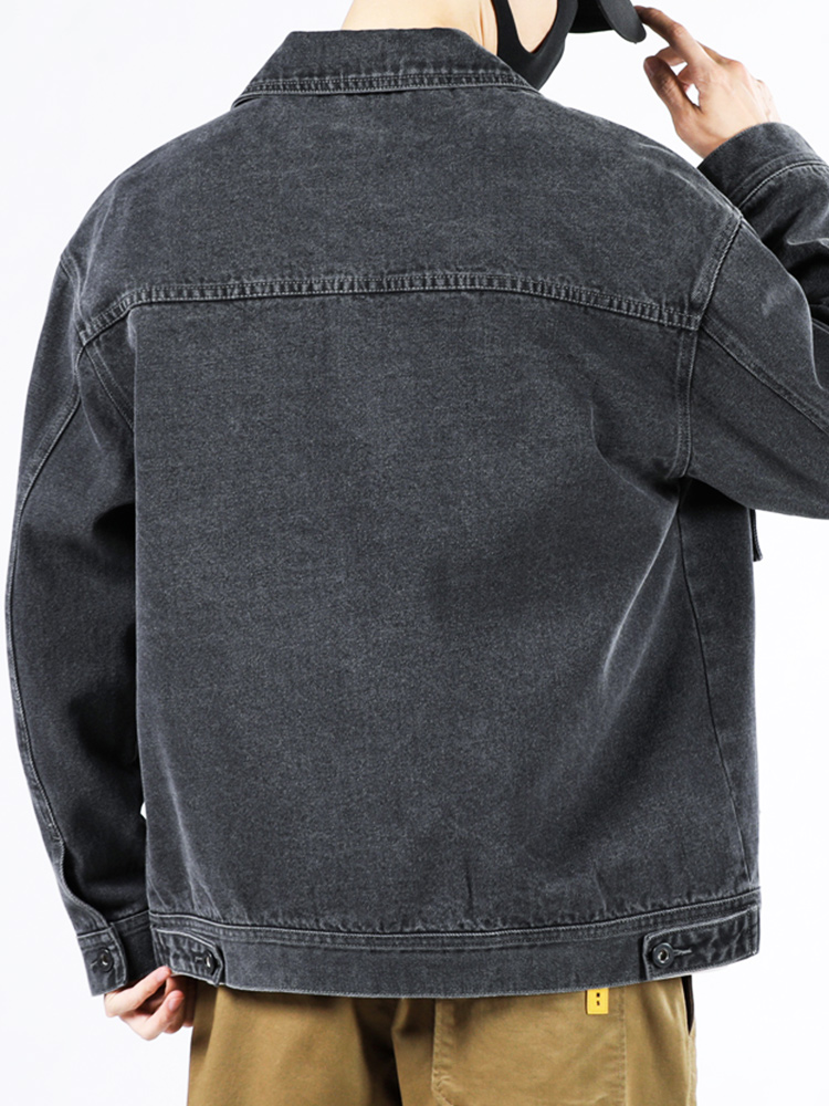 OE347: Áo khoác denim jean nam cao cấp