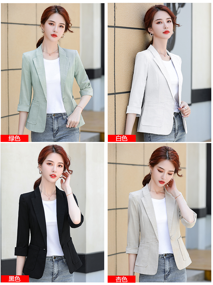 OD071: áo khoác vest nữ tay lửng cao cấp