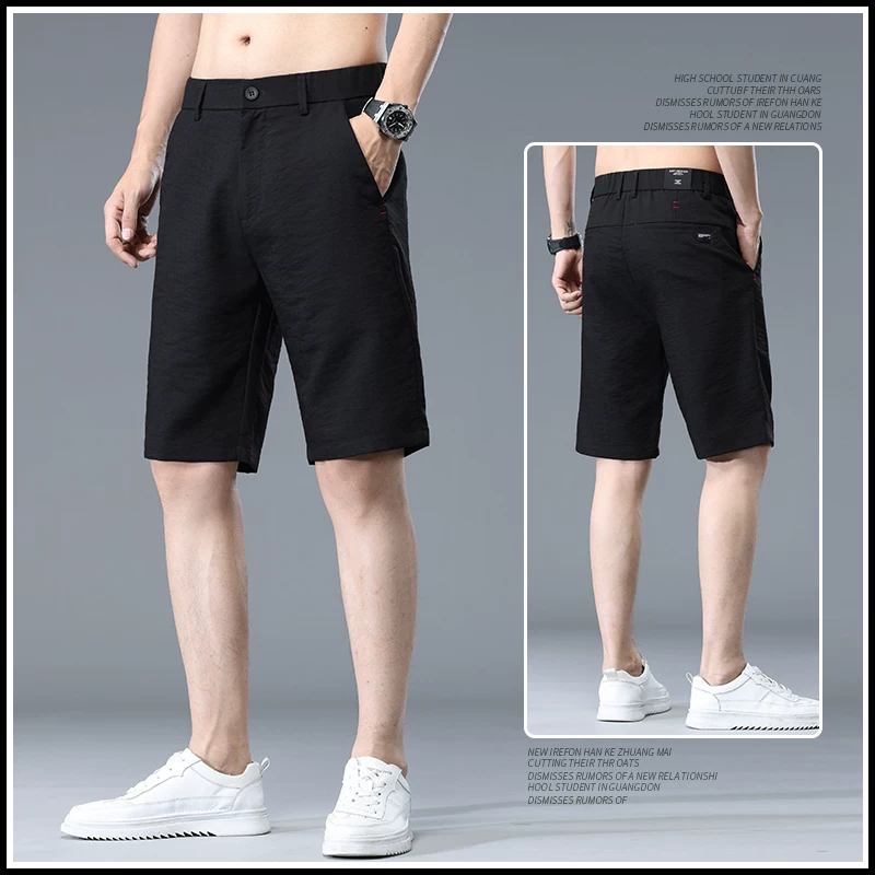 OE956: Quần short nam bằng lụa băng, quần short thể thao mỏng nhẹ