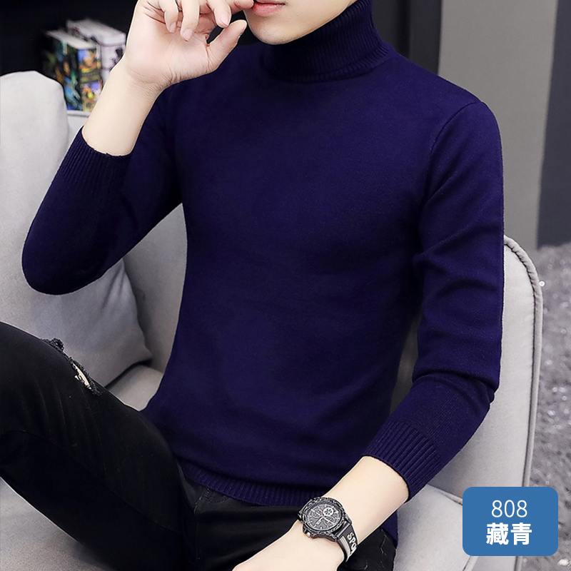 Mã A581: áo len nam cổ cao dài tay