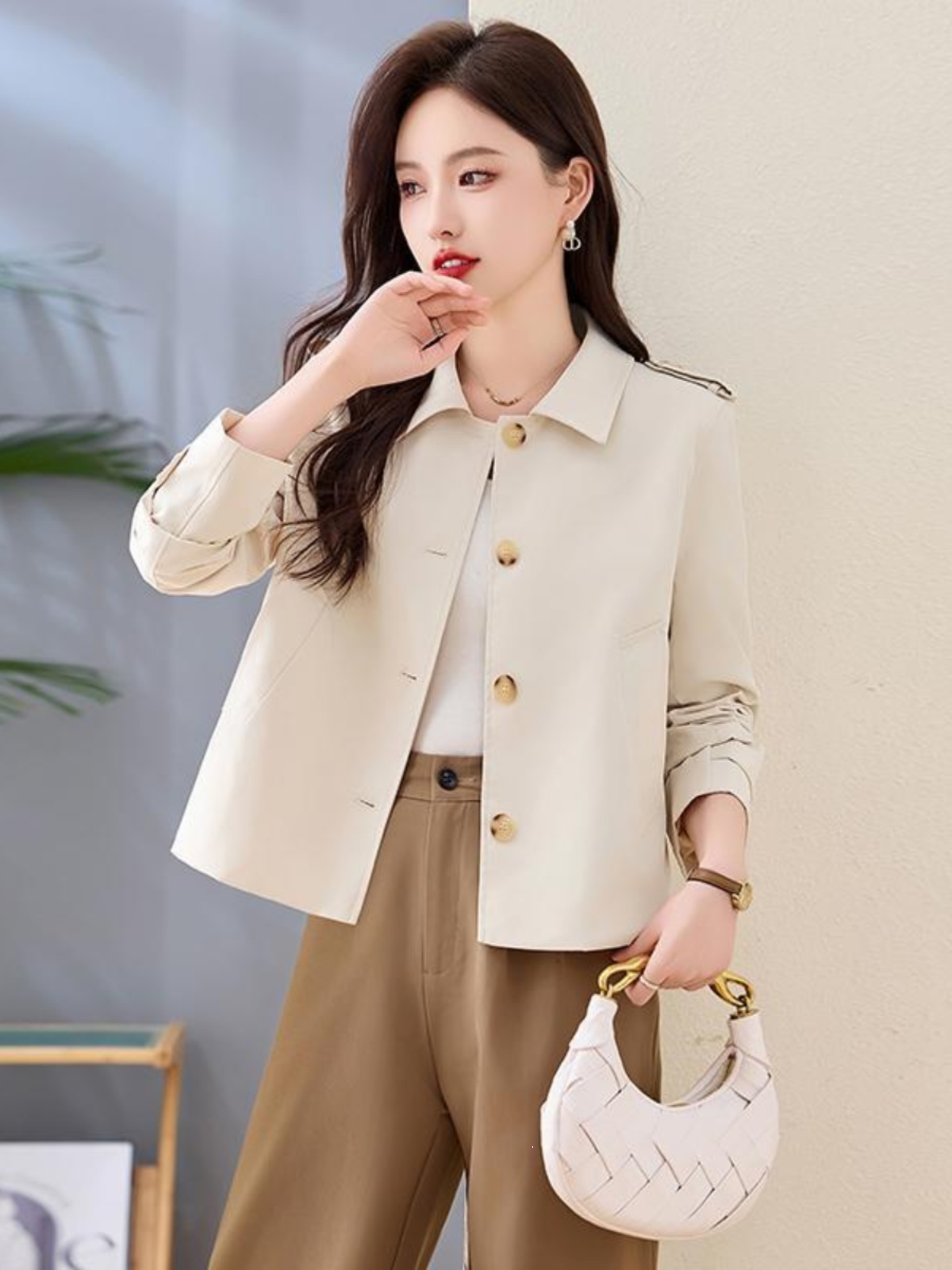 OE920: Áo khoác nữ phong cách Hàn Quốc