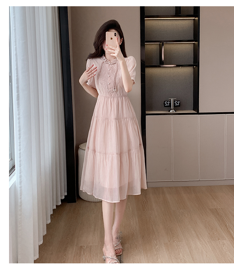 OD671: Đầm ngắn tay Tencel phong cách