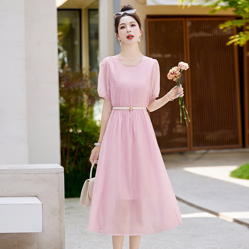 OD603: Váy Tencel giảm tuổi váy dài kiểu Pháp