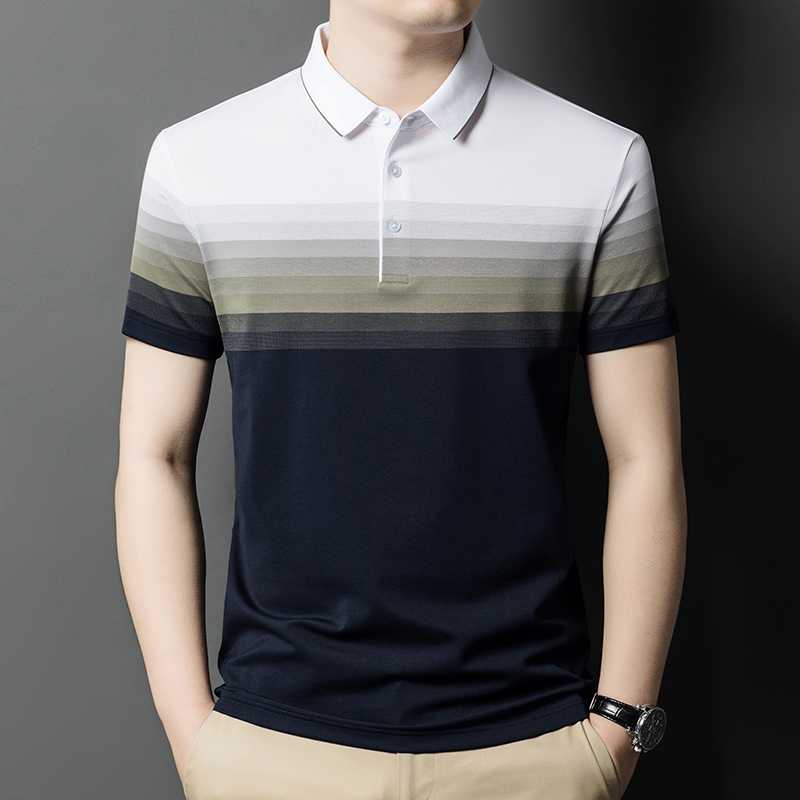 OE822: Áo thun polo công sở ve áo nam chất liệu cotton