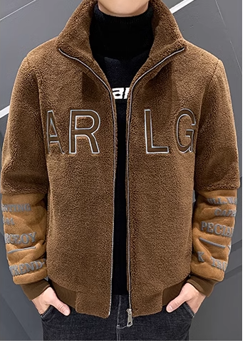 Mã A577: Áo khoác nam Cổ đứng Sherpa