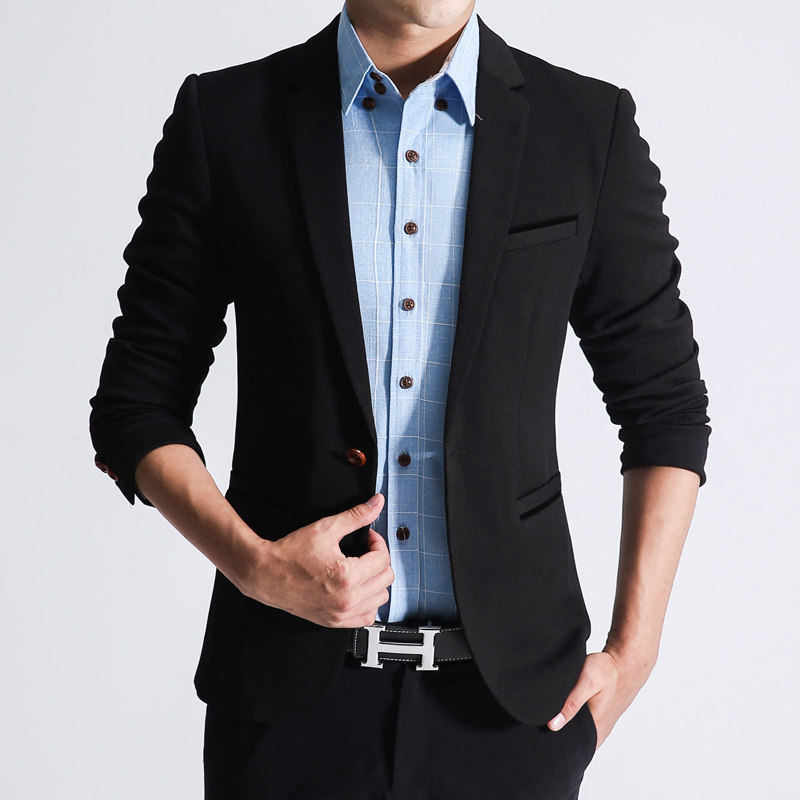 OH070: áo vest công sở nam Feizhuo đa năng, dáng ôm, kiểu Hàn Quốc