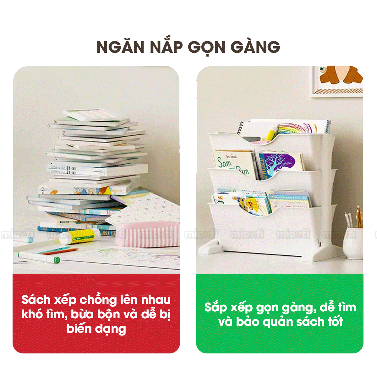 Kệ Sách Micofi, Giá Sách 3 Và 2 Tầng Có Bánh Xe, Kệ Đựng Hồ Sơ Đứng Nhiều Tầng Để Đồ Tài Liệu Giấy Tờ Văn Phòng Di Động