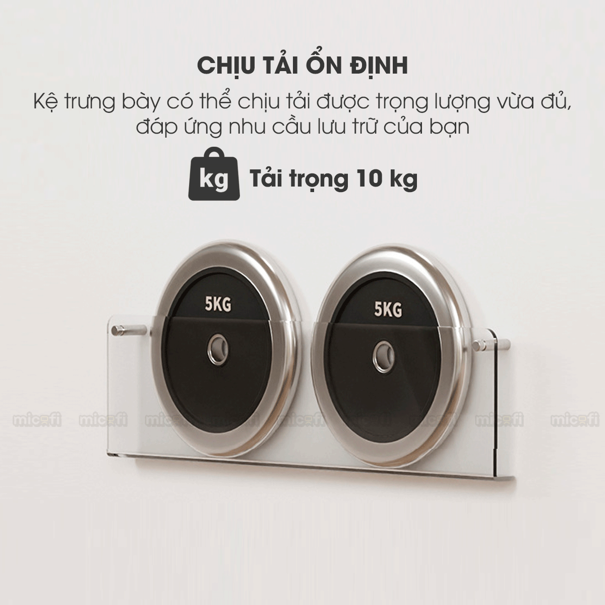 Kệ Trưng Bày Micofi Trong Suốt, Kệ Treo Trang Trí Acrylic, Giá Treo Sách Tạp Chí Báo Decor Album Gắn Tường Tiện Lợi